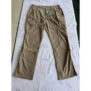 Clothing Arts Women's 10 Khaki Petite Cargo Pick Pocket Proof Travel Pants